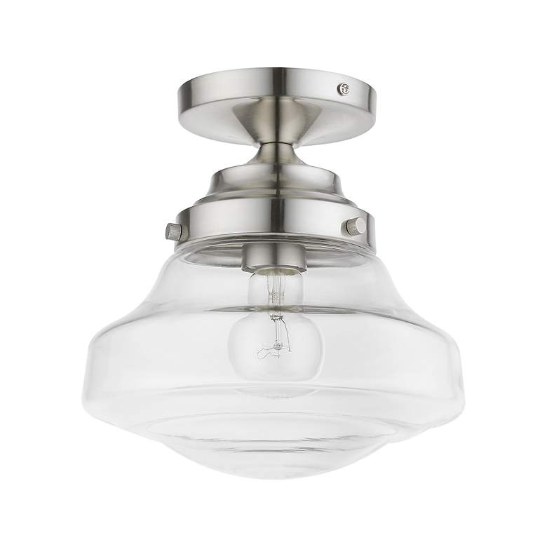 Image 3 Avondale 1 Light Brushed Nickel Semi-Flush more views