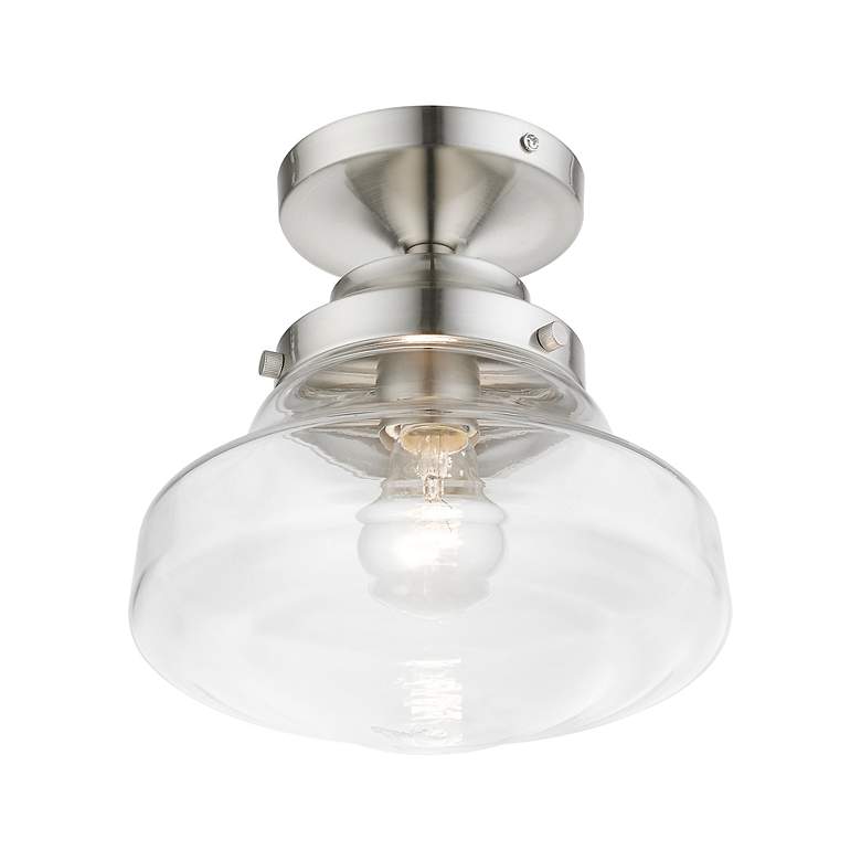 Image 5 Avondale 1 Light Brushed Nickel Semi-Flush more views