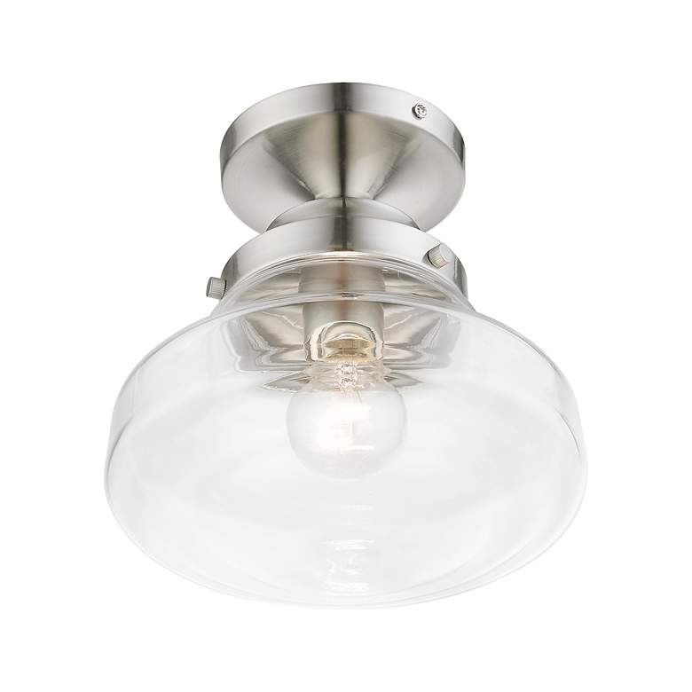 Image 6 Avondale 1 Light Brushed Nickel Semi-Flush more views