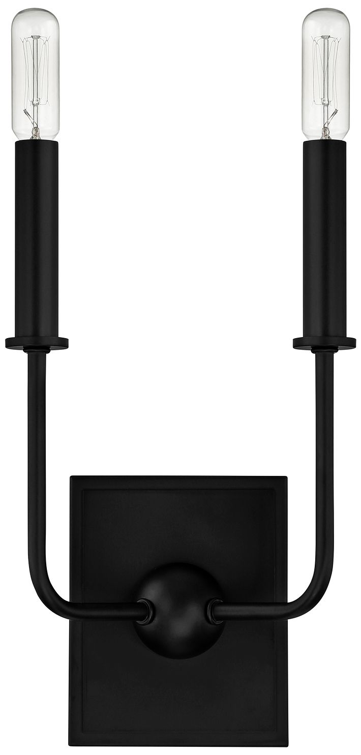 Thumbnail3 of Avondale 2-Light Wall Sconce in Matte Black more views