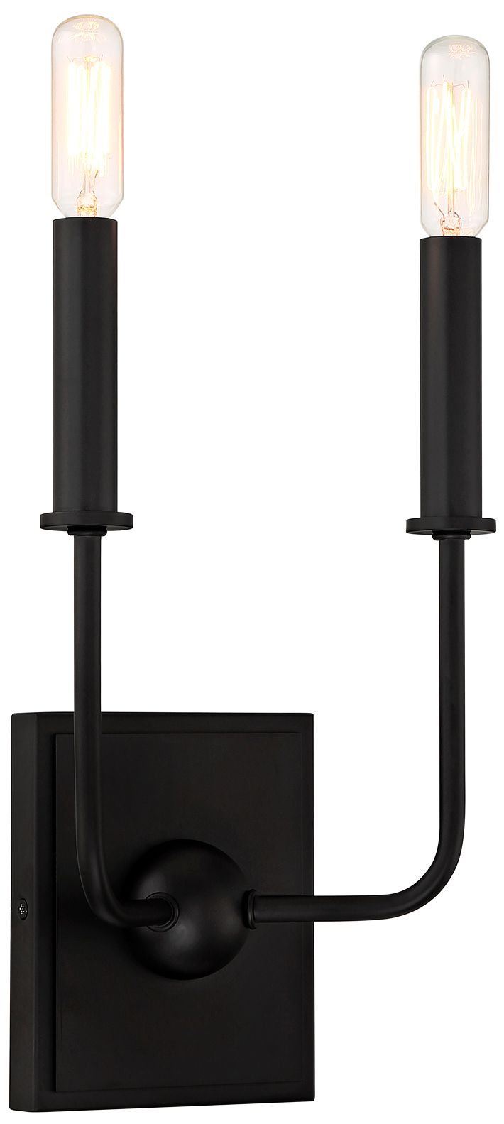 Thumbnail4 of Avondale 2-Light Wall Sconce in Matte Black more views