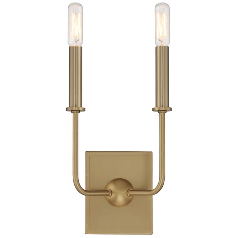 Image 1 Avondale 2-Light Wall Sconce in Warm Brass