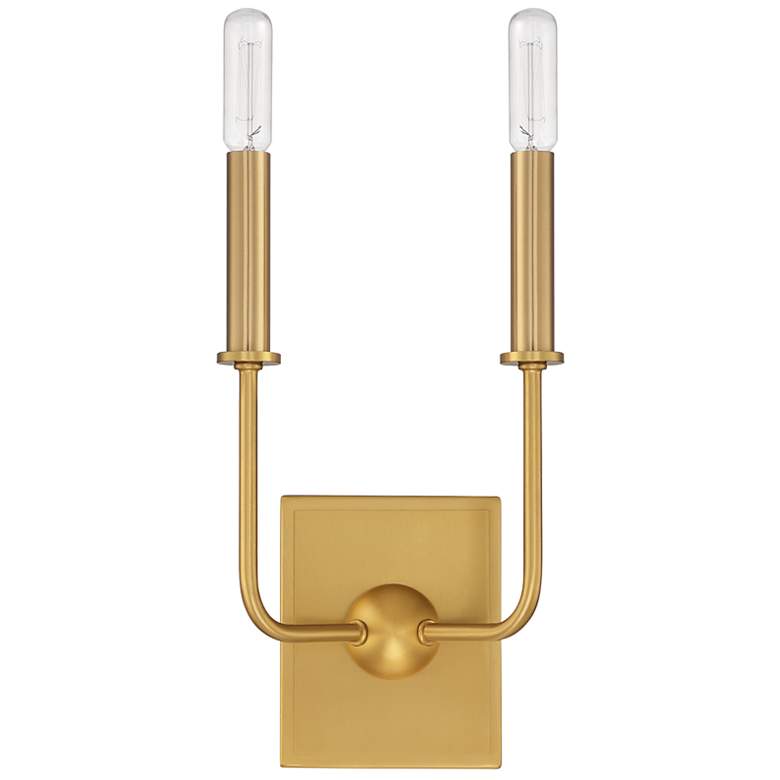 Image 2 Avondale 2-Light Wall Sconce in Warm Brass more views