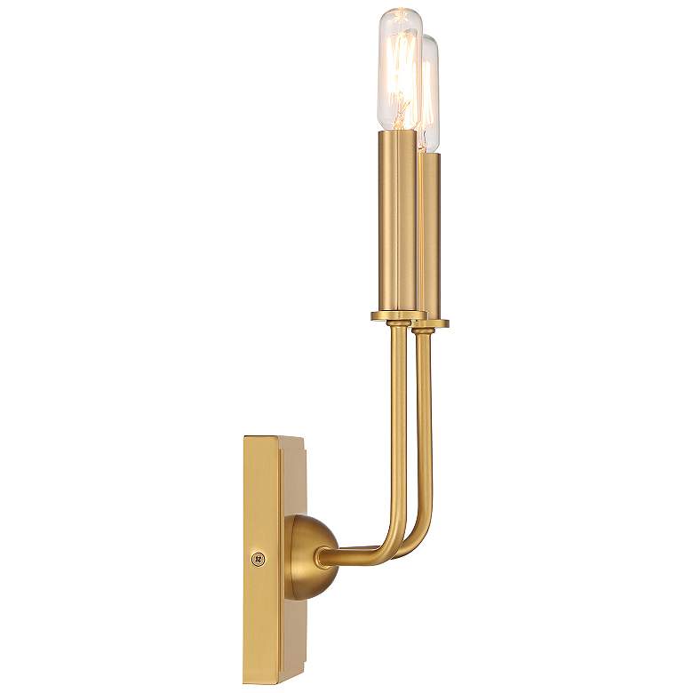 Image 5 Avondale 2-Light Wall Sconce in Warm Brass more views