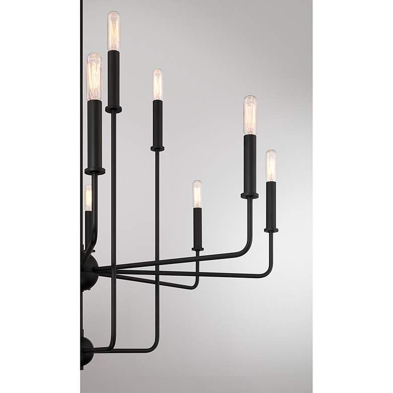 Image 6 Avondale 34" Wide Matte Black 12-Light 2-Tier Chandelier more views