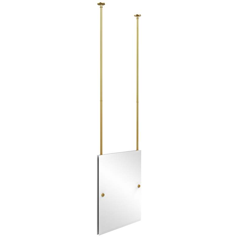 Image 1 Avondale Ceiling-Hung Polished Brass 21" x 26" Mirror