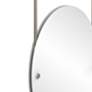 Avondale Ceiling-Hung Satin Nickel 21" x 29" Oval Mirror