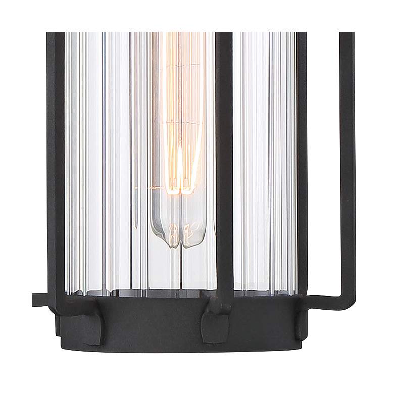 Image 2 Avonlea 12 3/4 inch High Sand Black Outdoor Wall Light more views