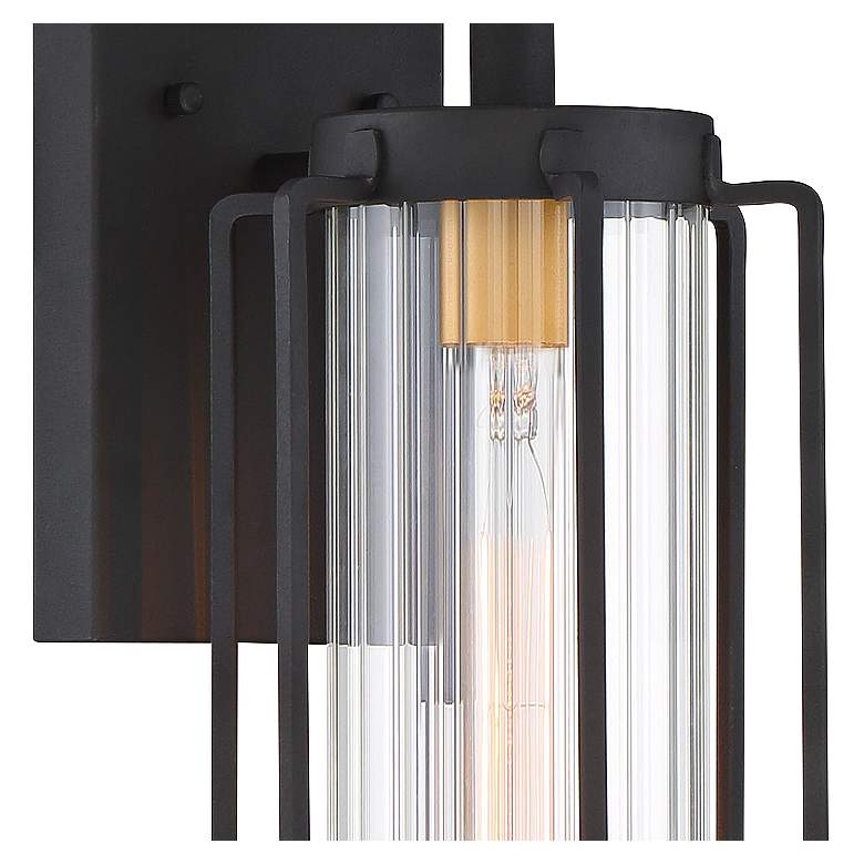 Image 2 Avonlea 19 inch High Sand Black Outdoor Wall Light more views