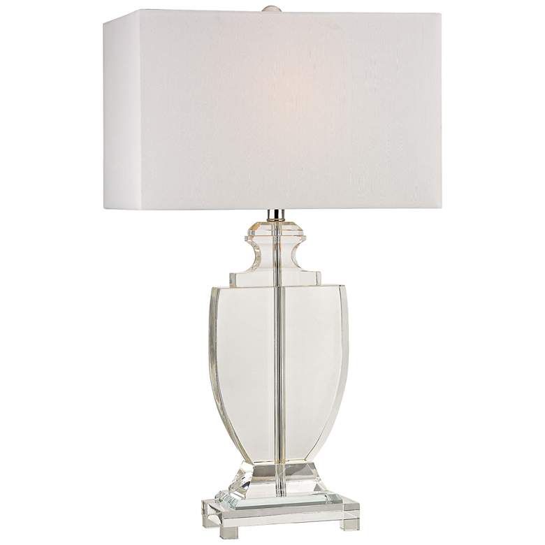 Image 1 Avonmead Clear Solid Crystal Table Lamp