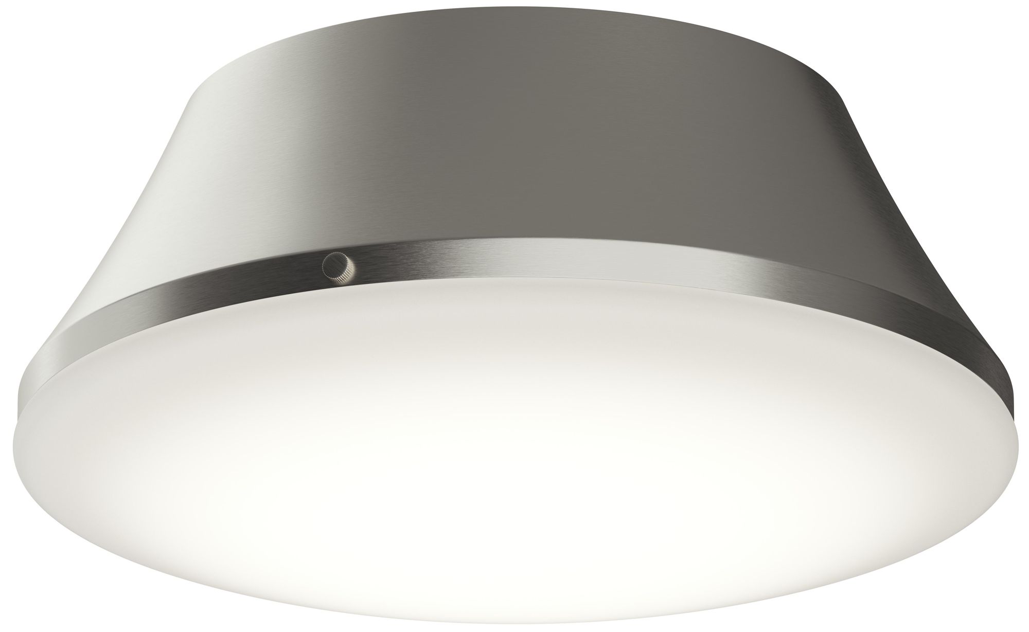 Image 2 Avra Large 3-Light Flush Mount with Etched White Glass Shade