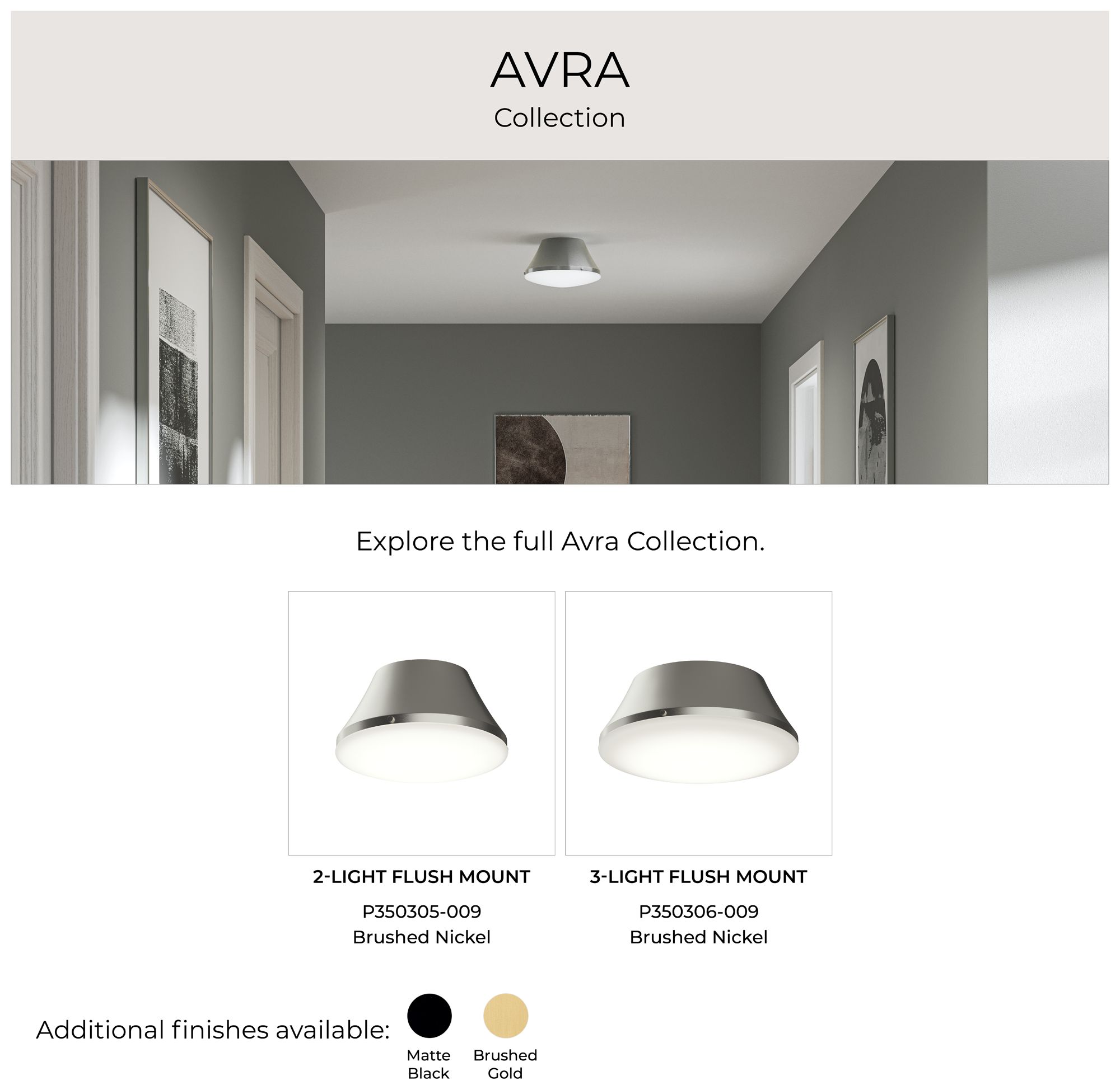 Avra Large 3-Light Flush Mount with Etched White Glass Shade