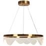 1_Awtisfin 1-Light Gold LED Chandelier