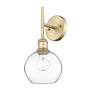 4_Axel 1 Light Wall Sconce in Brushed Champagne Bronze with Clear Glass Shade more views