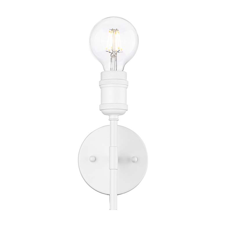 Image 2 Axel 1 Light Wall Sconce in Matte White more views