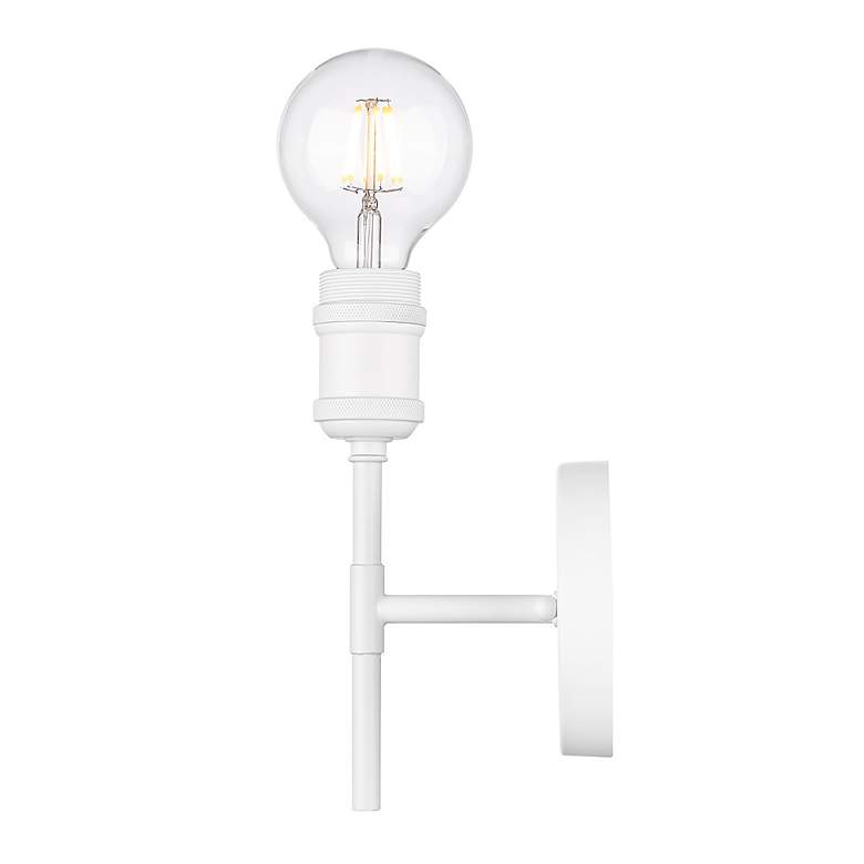 Image 3 Axel 1 Light Wall Sconce in Matte White more views