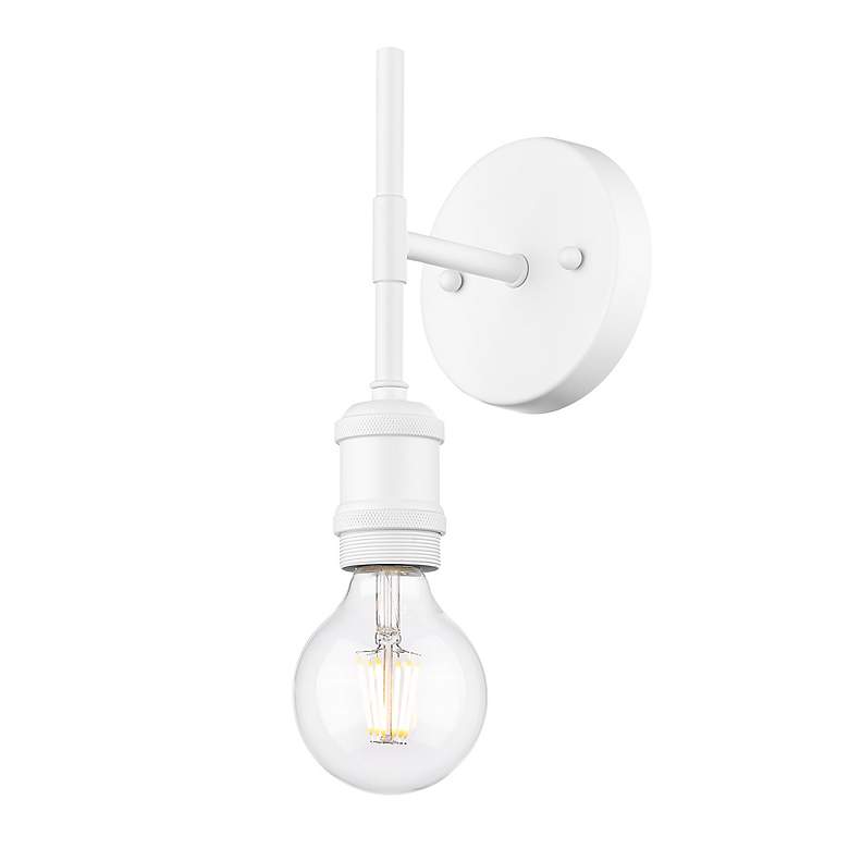 Image 5 Axel 1 Light Wall Sconce in Matte White more views
