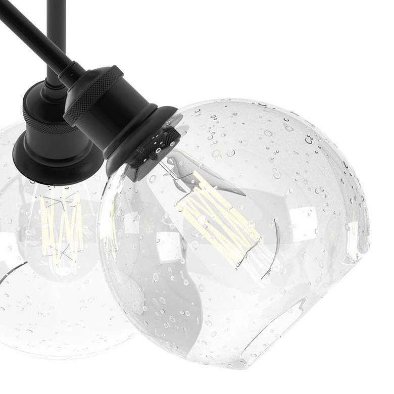 Image 3 Axel 24 3/4" Wide Matte Black 4-Light Ceiling Light more views
