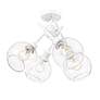 5_Axel 24" Wide 4-Light Semi-Flush in Matte White with Clear Glass more views