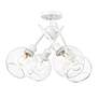 6_Axel 24" Wide 4-Light Semi-Flush in Matte White with Clear Glass more views