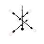 4_Axel 29" Wide Black 6-Light Pendant Light more views
