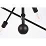 6_Axel 29" Wide Black 6-Light Pendant Light more views