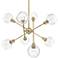 Axel 37" Wide Olympic Gold 8-Light Pendant Chandelier