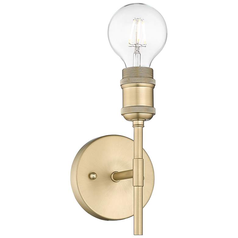 Image 1 Axel 4 3/4 inch Wide 1-Light Wall Sconce in Brushed Champagne Bronze