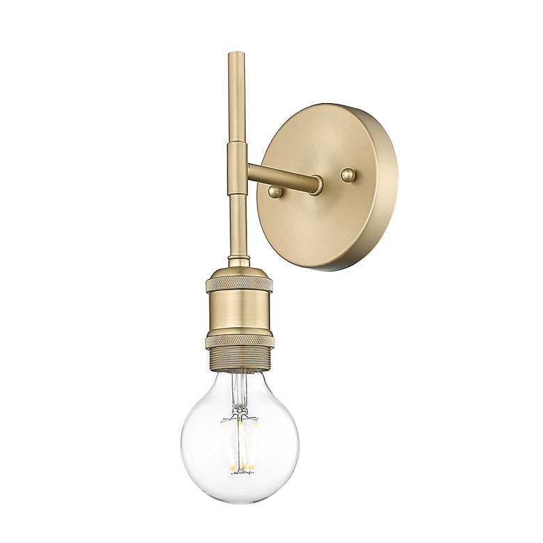 Image 3 Axel 4 3/4" Wide 1-Light Wall Sconce in Brushed Champagne Bronze more views