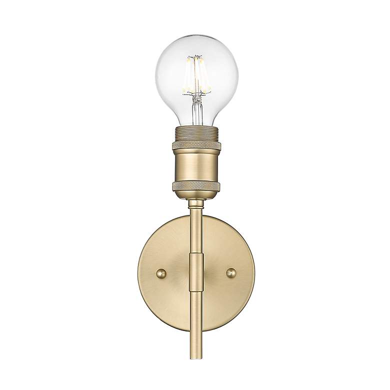 Image 5 Axel 4 3/4" Wide 1-Light Wall Sconce in Brushed Champagne Bronze more views
