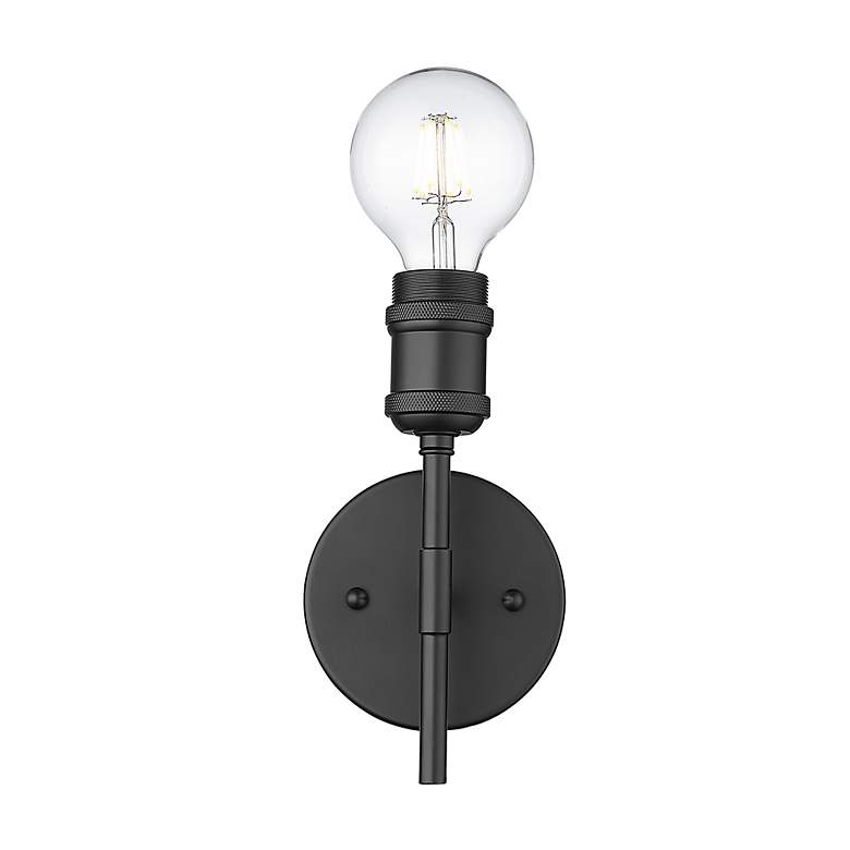 Image 5 Axel 4 3/4" Wide 1-Light Wall Sconce in Matte Black more views