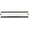 Axel 48" Wide Black LED Vanity Light