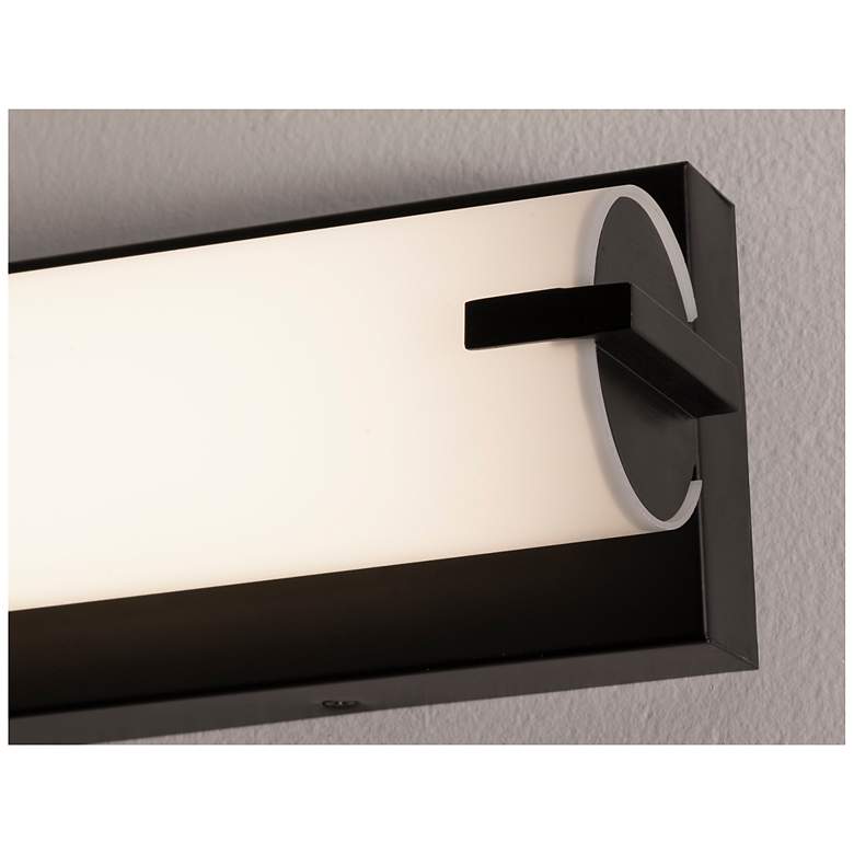 Image 3 Axel 48" Wide Black LED Vanity Light more views