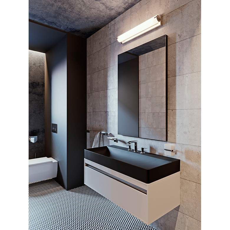 Image 2 Axel 48" Wide Satin Nickel LED Vanity Light more views