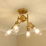 1_Axel 6 1/2" Wide 4-Light Semi-Flush in Brushed Champagne Bronze