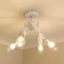 1_Axel 6 1/2" Wide 4-Light Semi-Flush in Matte White