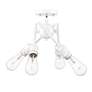 3_Axel 6 1/2" Wide 4-Light Semi-Flush in Matte White more views