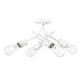4_Axel 6 1/2" Wide 4-Light Semi-Flush in Matte White more views