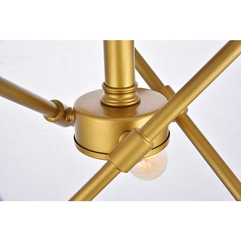Image 6 Axel 6 Lts Brass Flush Mount more views