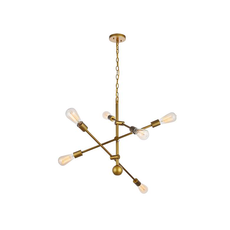 Image 4 Axel 6 Lts Brass Pendant more views