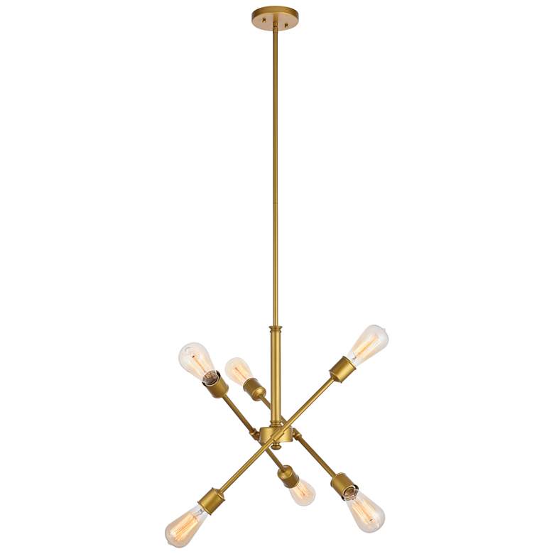 Image 1 Axel 6 Lts Brass Pendant