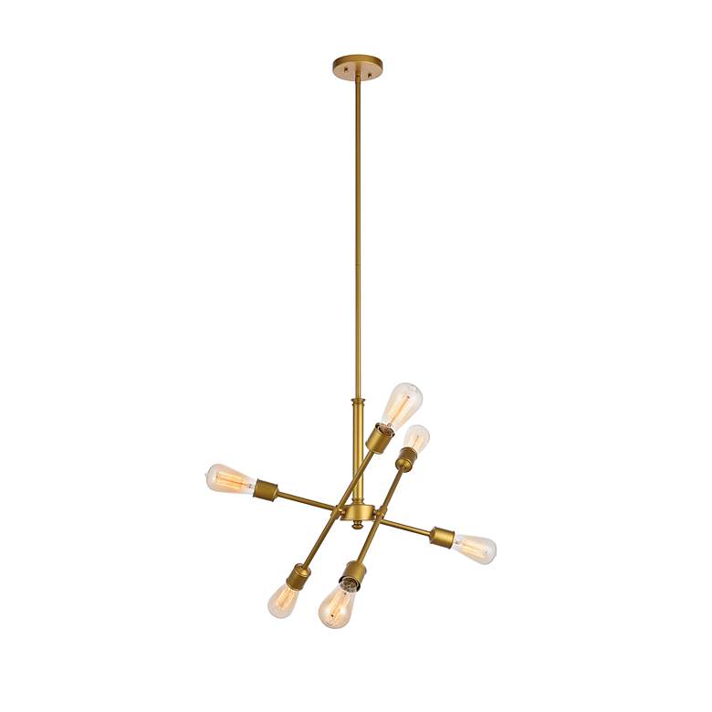 Image 4 Axel 6 Lts Brass Pendant more views