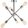 1_Axel 6 Lts Polished Nickel Flush Mount