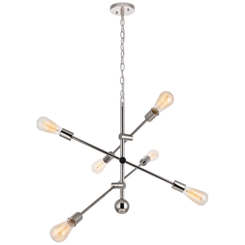 Image 1 Axel 6 Lts Polished Nickel Pendant