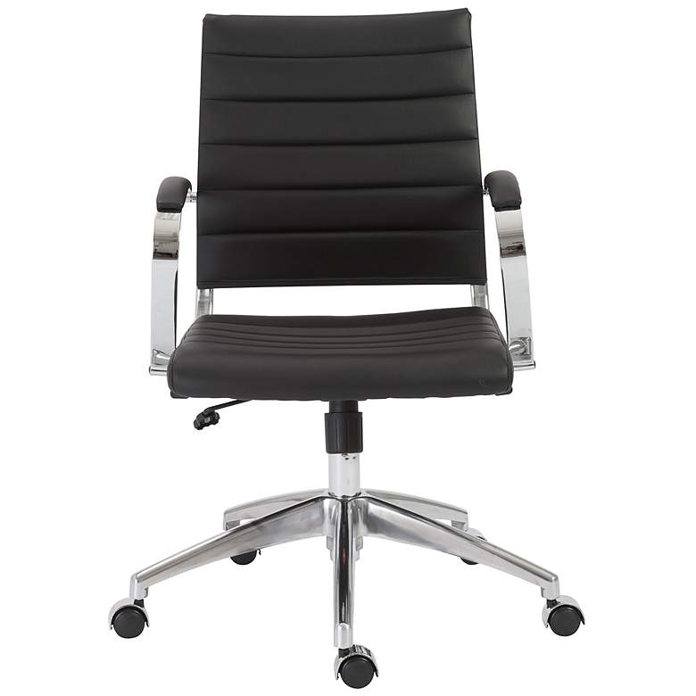 Image 3 Axel Black Leatherette Adjustable Swivel Office Chair more views