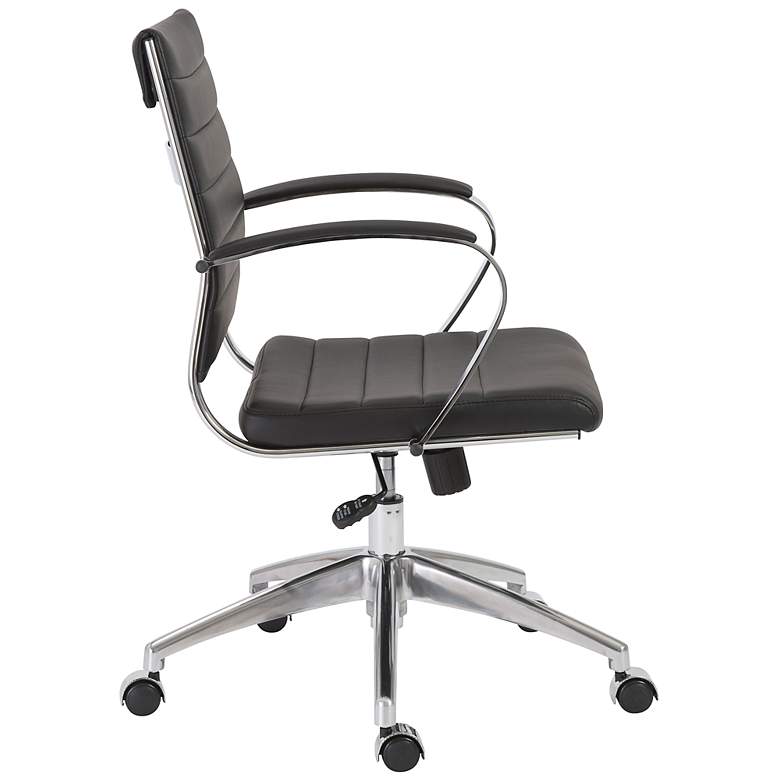Image 4 Axel Black Leatherette Adjustable Swivel Office Chair more views