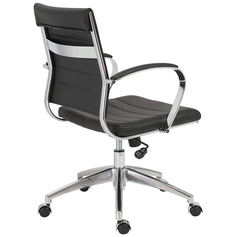 Image 5 Axel Black Leatherette Adjustable Swivel Office Chair more views