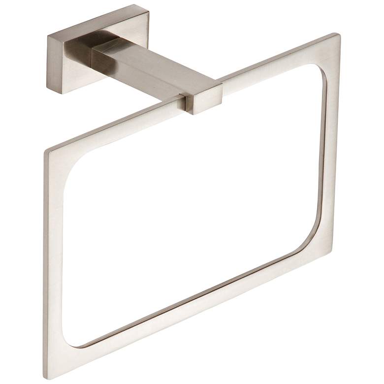 Image 1 Axel Brushed Nickel Towel Ring