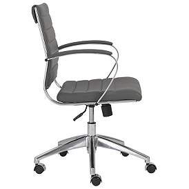 Image5 of Axel Gray Leatherette Adjustable Swivel Office Chair more views