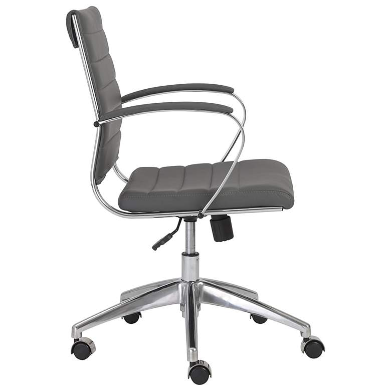 Image 5 Axel Gray Leatherette Adjustable Swivel Office Chair more views